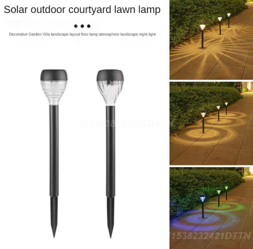 Tcherchi 3'lü LED Güneş Enerjili Otomatik Bahçe Lambası 