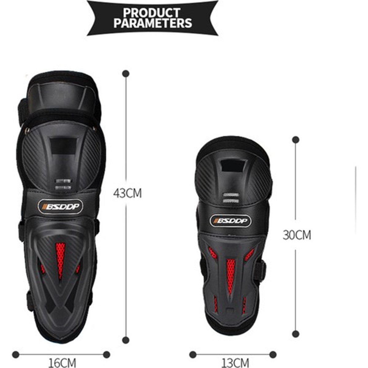 Tcherchi 4'lü Yetişkin Diz Pedleri Ayarlanabilir