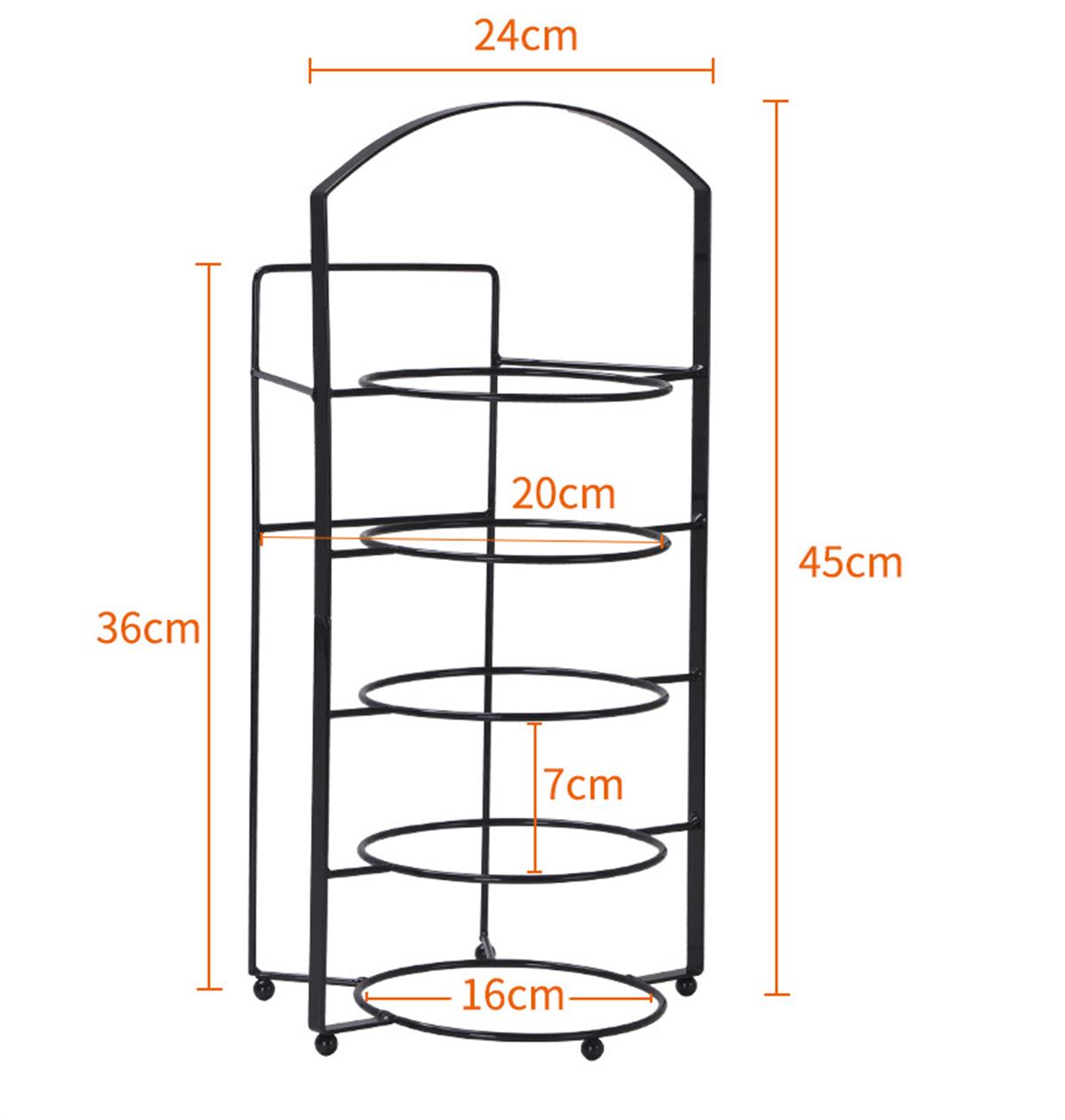 Tcherchi 5 Katlı Yuvarlık Sunumluk 45cm