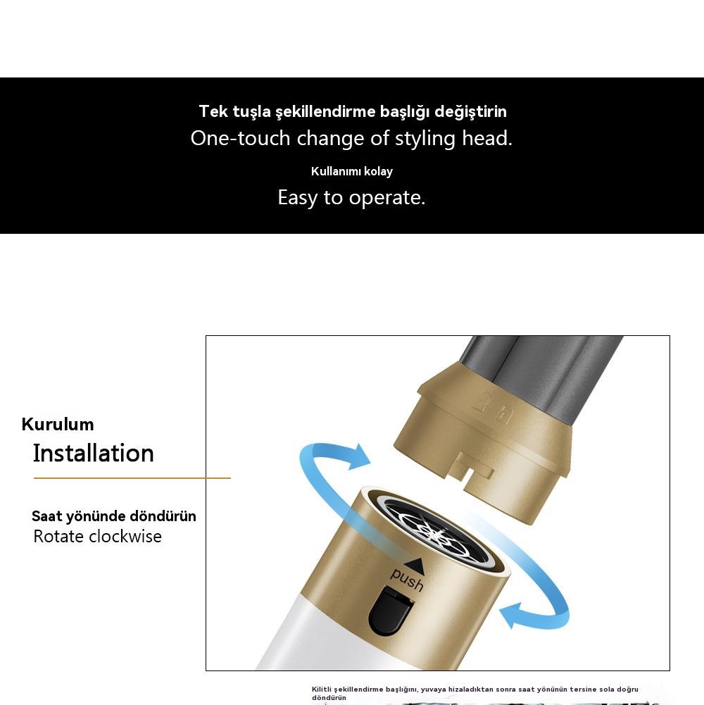 Tcherchi 5'i 1 Arada Çok Fonksiyonlu Saç Şekillendirme Seti