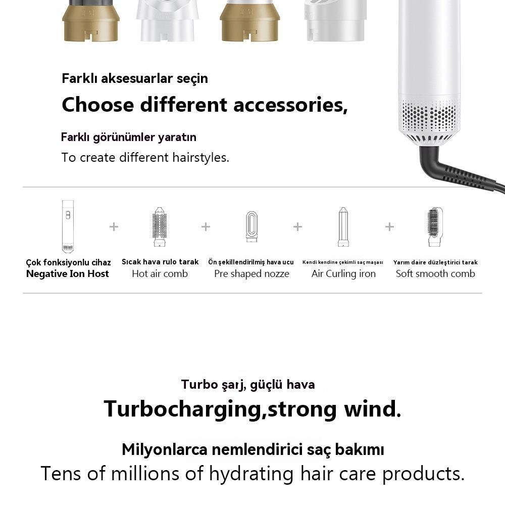 Tcherchi 5'i 1 Arada Çok Fonksiyonlu Saç Şekillendirme Seti