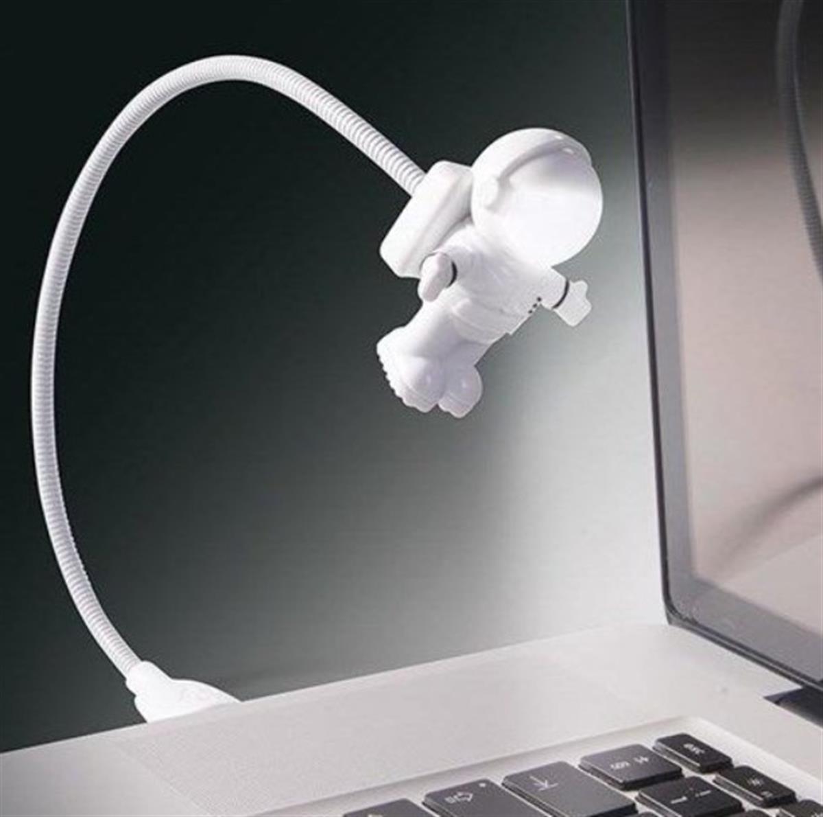 Tcherchi Astronot Led Usb Gece Lambası Klavye Işığı Kitap Okuma Işığı