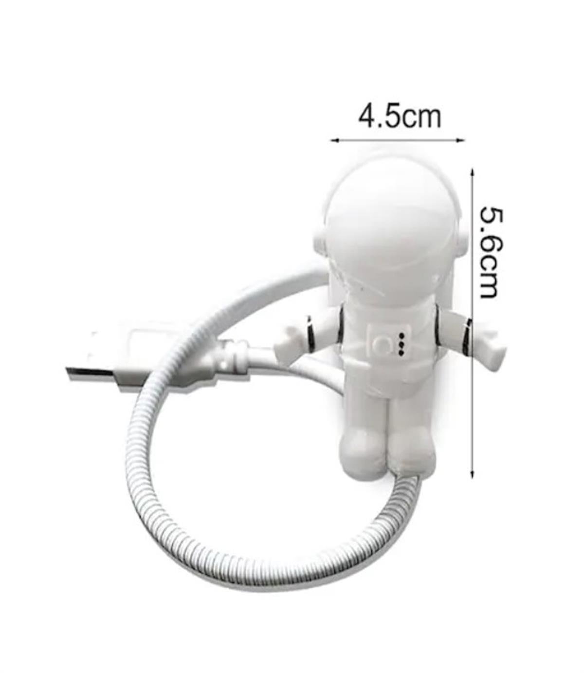 Tcherchi Astronot Led Usb Gece Lambası Klavye Işığı Kitap Okuma Işığı