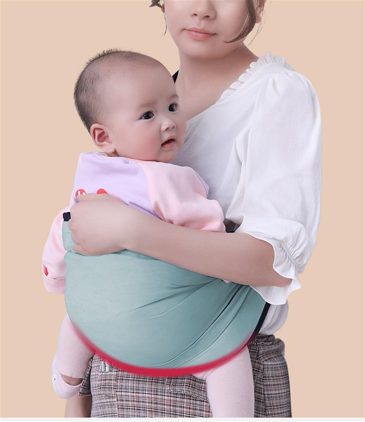 Tcherchi Ayarlanabilir Bebek Taşıyıcı Kalın Omuz Askıları ile Sarılır Hızlı Kuruyan Bebek Taşıyıcı