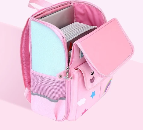 TCHERCHI Baskılı 2 Parça Çocuk Sırt Çantası Seti - Pembe