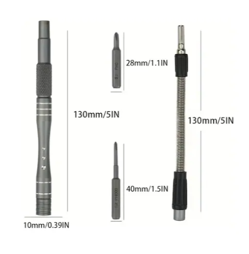 Tcherchi BB04716 128 In 1 Arada Esnek Şaftlı Tornavida Seti + Manyetik Sürücü Kiti
