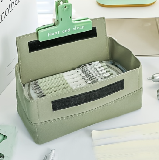 Tcherchi Büyük Kapasiteli Şık Ve Dayanıklı Kanvas Kalem Kutusu