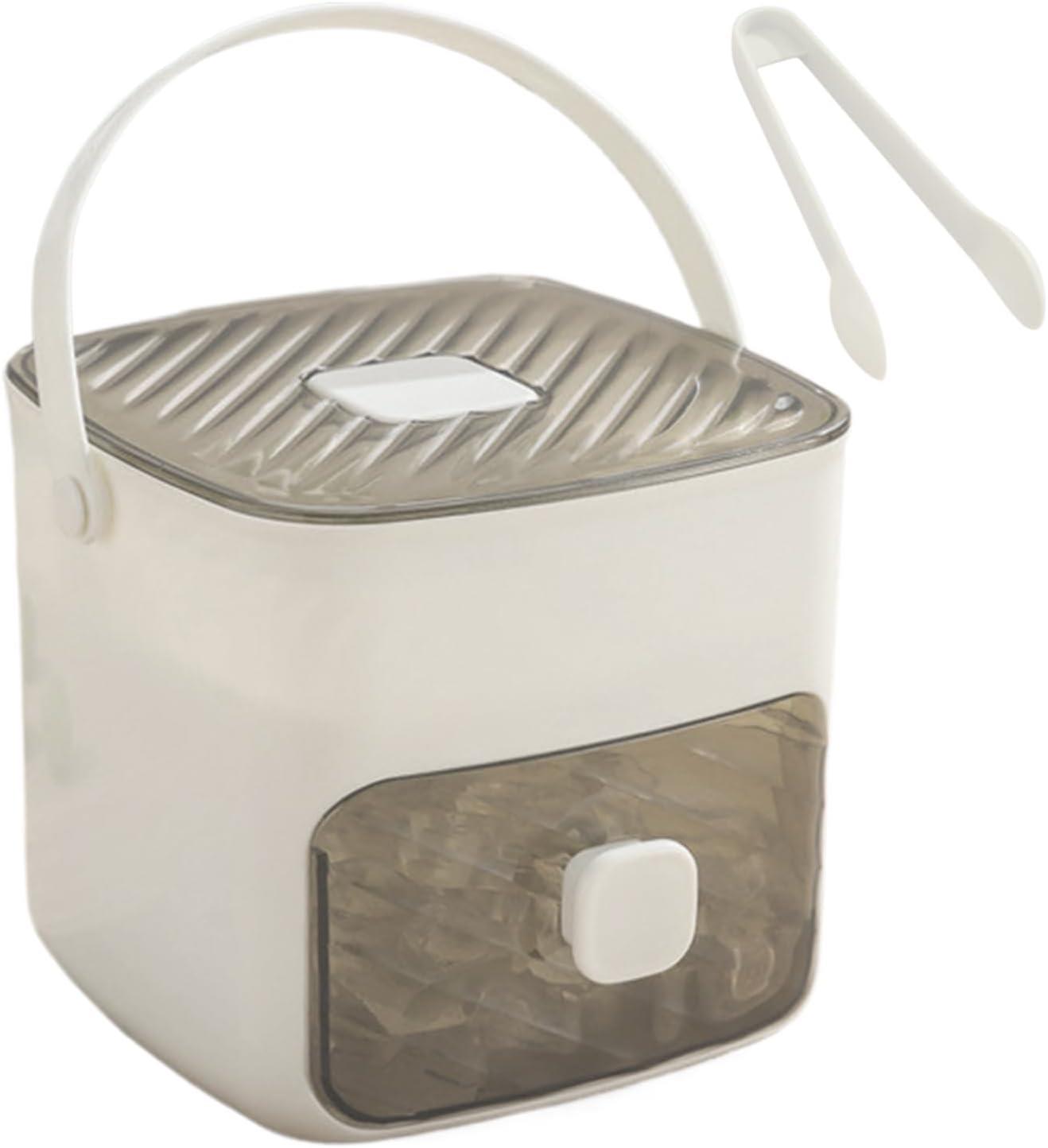 Tcherchi Buz Kutusu - Büyük Kapasiteli Yeniden Kullanılabilir Buz Küpü Saklama Kabı | Dondurucu için Kapaklı Buz Depolama Kabı