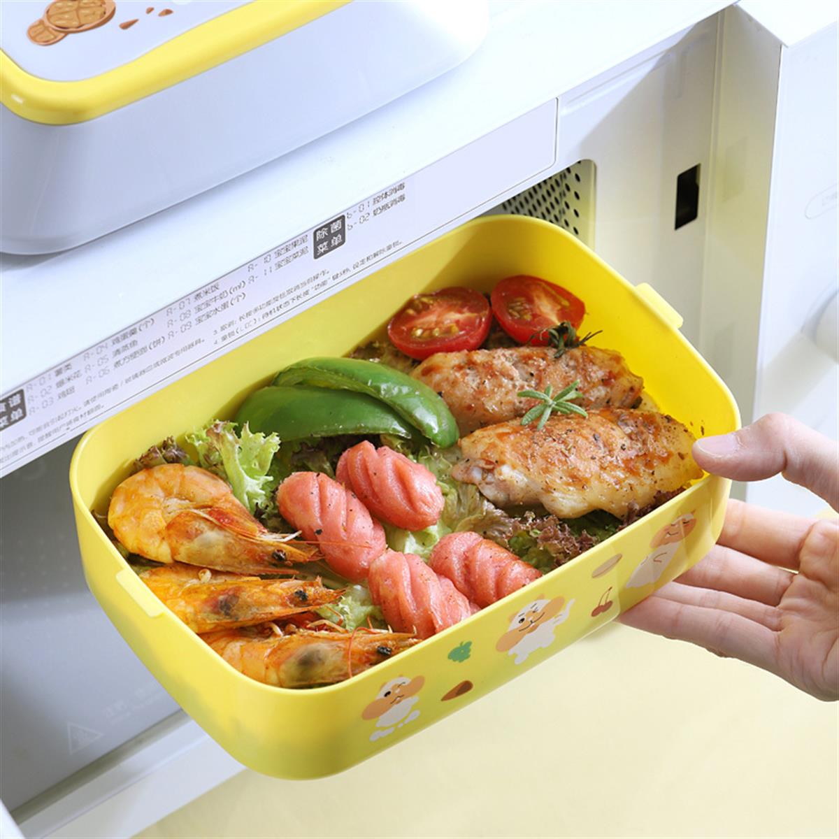 Tcherchi Çift Katmanlı Taşınabilir Öğrenci Okul Piknik Yemek Beslenme Çantası