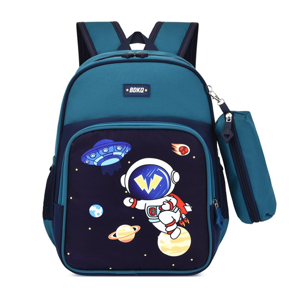 Tcherchi Çocuk Büyük Kapasite Kalem Kutusu ile Karikatür İlkokul Sırt Çantası