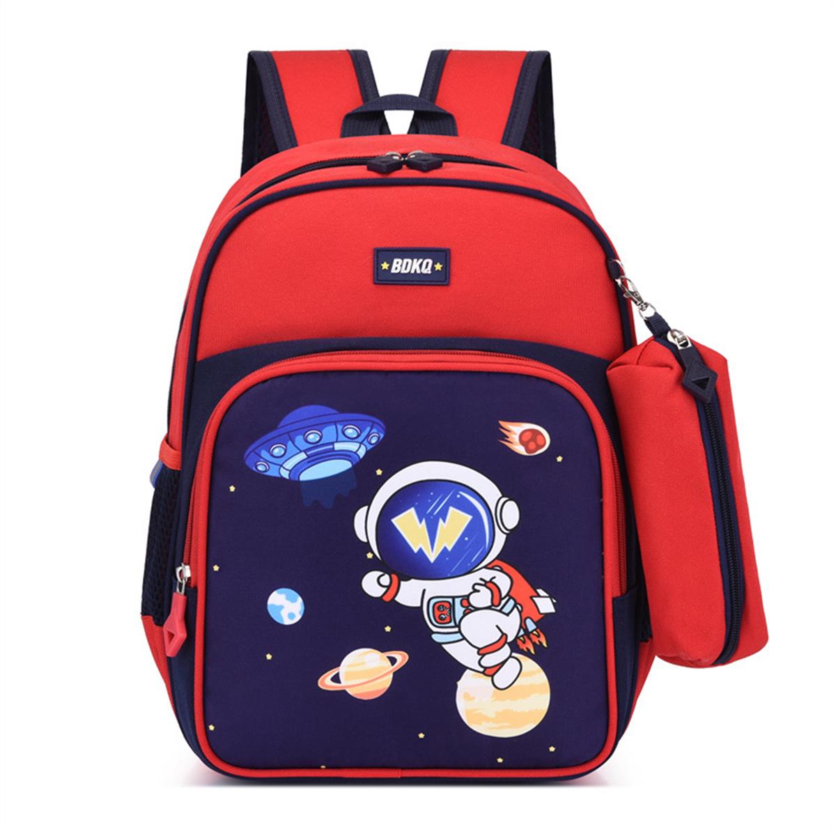 Tcherchi Çocuk Büyük Kapasite Kalem Kutusu ile Karikatür İlkokul Sırt Çantası