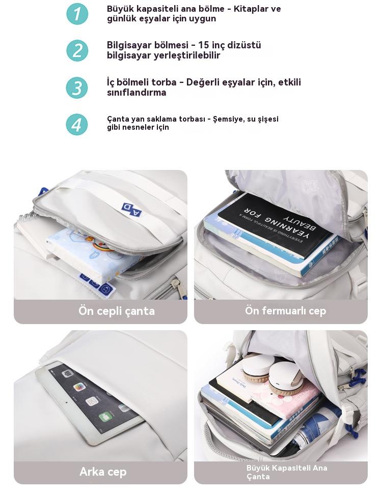 Tcherchi Çocuklar İçin Yüksek Kaliteli Hafif Okul Sırt Çantası