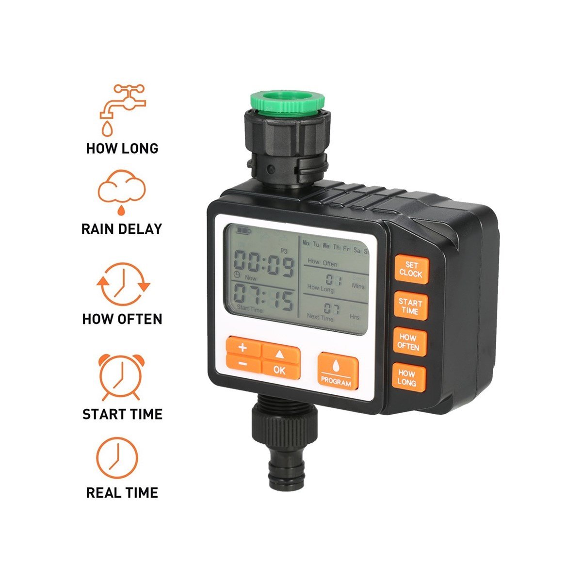 Tcherchi Dijital Su Zamanlayıcı Programlanabilir Açık Tek Çıkışlı