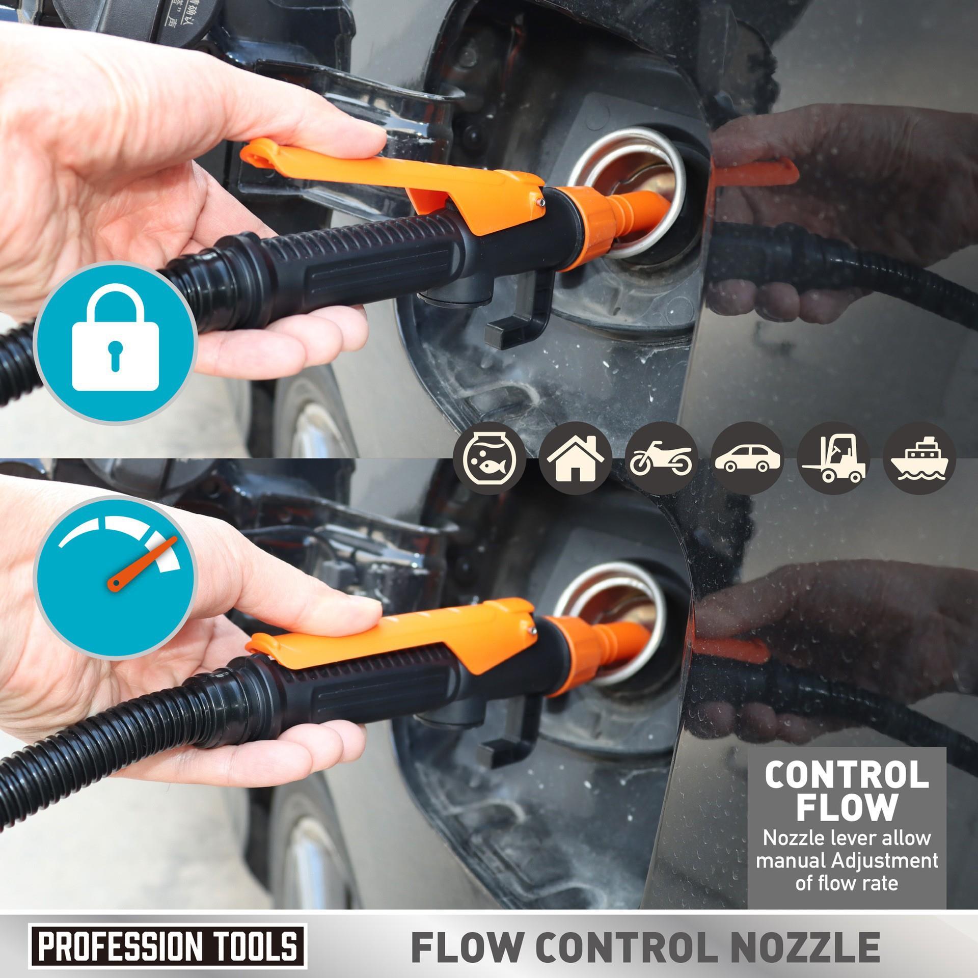 Tcherchi Elektrikli Yağ Pompası, Taşınabilir Sıvı Transfer Sifon El Pompası