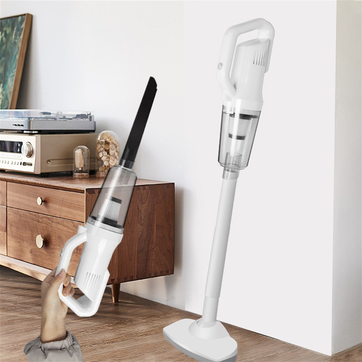 Tcherchi Ev Araba Çift Amaçlı Zemin Paspas Elektrikli Süpürge El Tipi