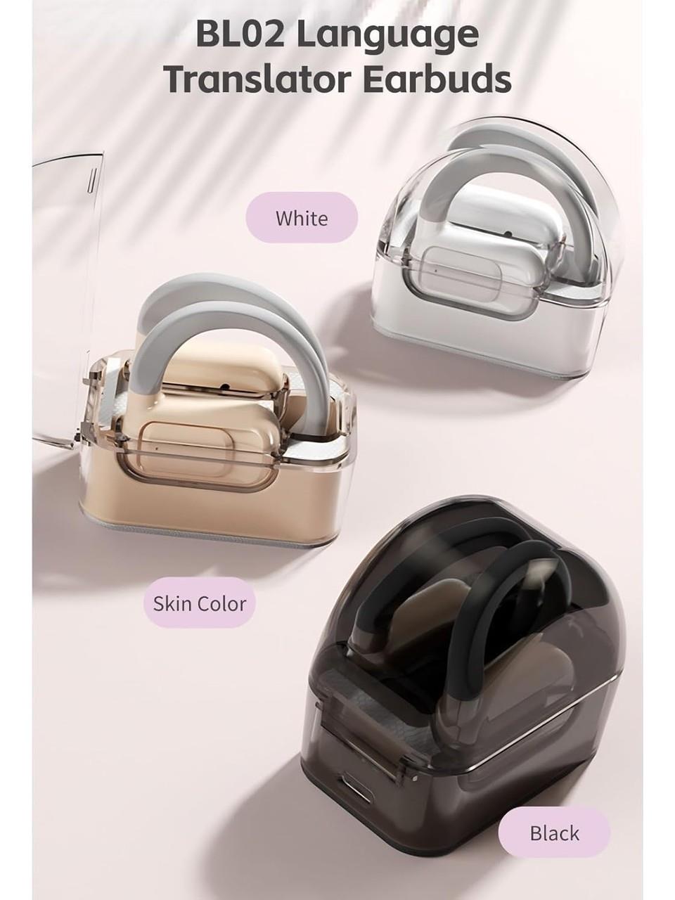Tcherchi Gerçek Zamanlı Dil Çevirici Kulaklıklar - Iki Yönlü Ergonomik Bluetooth Kulaklık (Yurt Dışından)