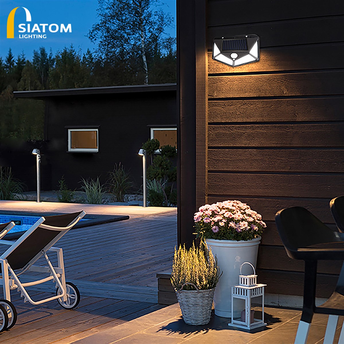 Tcherchi Güneş Enerjili Duvar Lambası