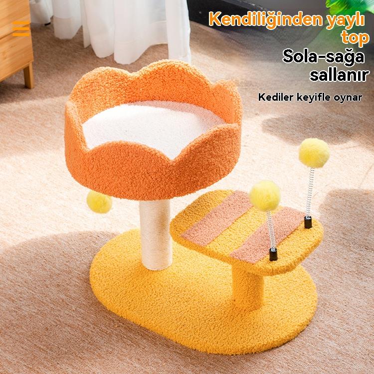 Tcherchi Honey Bee Kedi Tırmalama Pedli Kedi Yatağı
