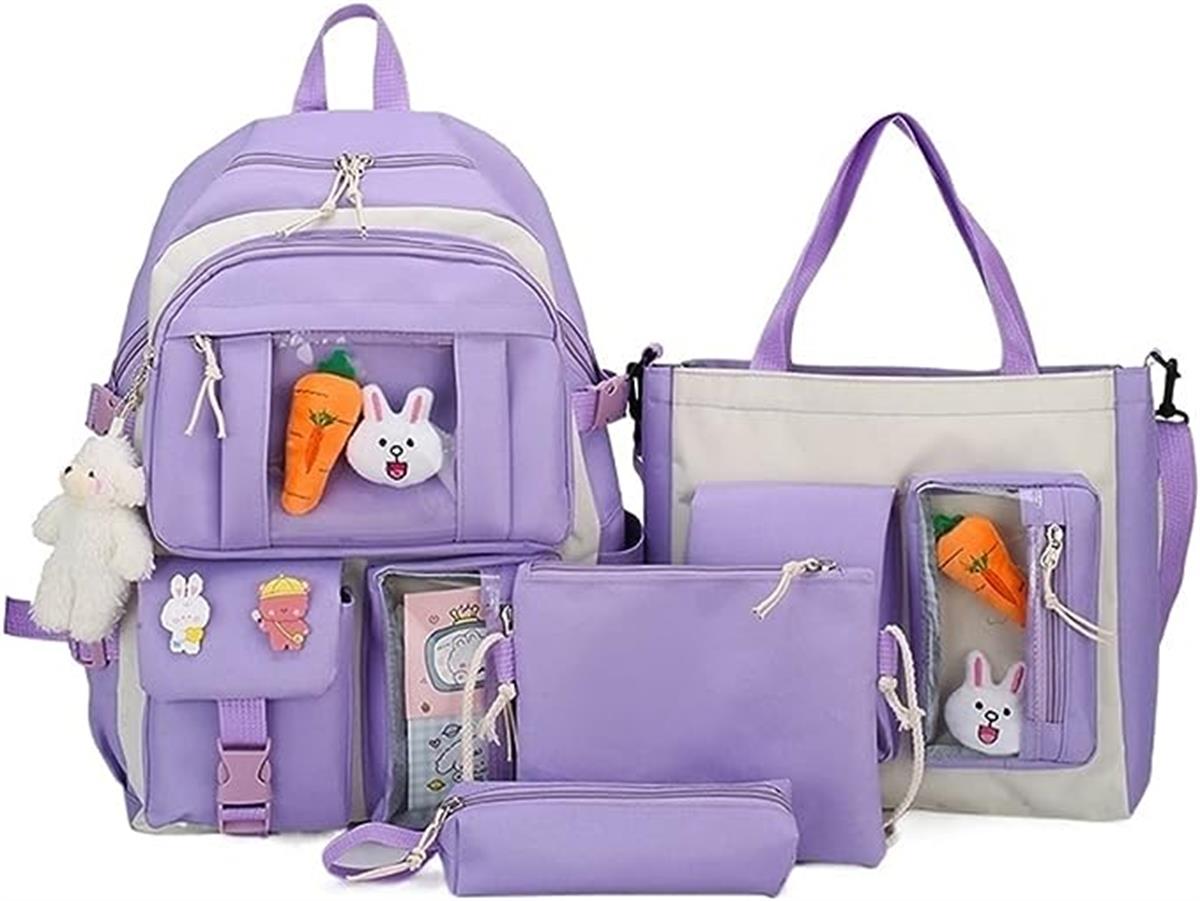 Tcherchi Kadın İlkokul Ortaokul Okul Seti Çanta Suluk Kalem Silgi Geometri Seti