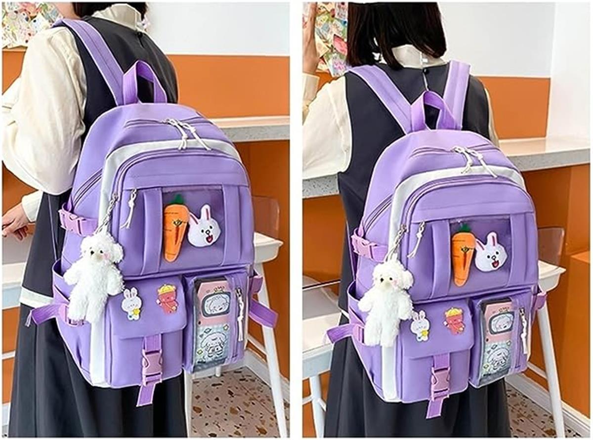 Tcherchi Kadın İlkokul Ortaokul Okul Seti Çanta Suluk Kalem Silgi Geometri Seti