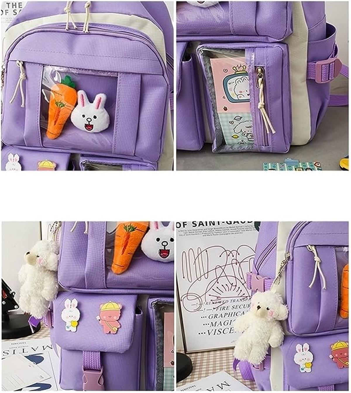 Tcherchi Kadın İlkokul Ortaokul Okul Seti Çanta Suluk Kalem Silgi Geometri Seti