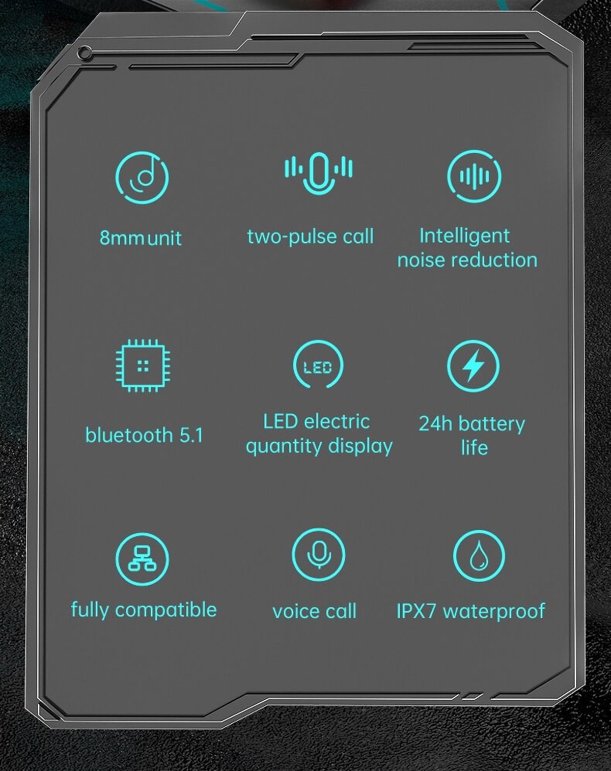 Tcherchi Kablosuz Bluetooth Sportif Kulaklık