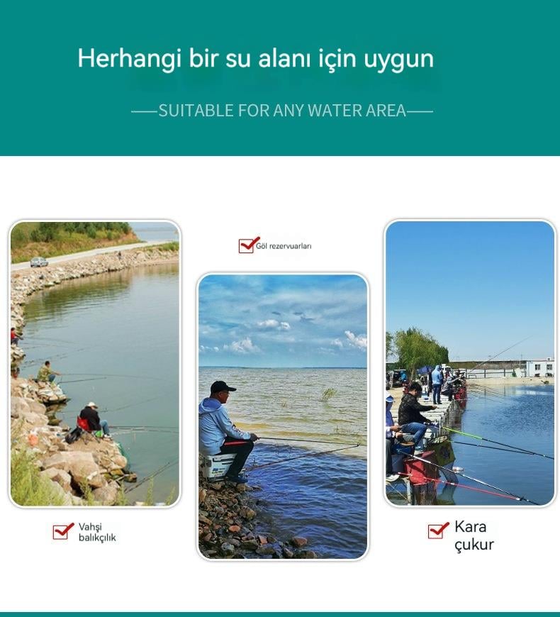 Tcherchi Karbon Olta Kamışı 5H28 Road Fishing Ayarlanabilir, Ultra Hafif ve Sert Uzun Balık Oltası