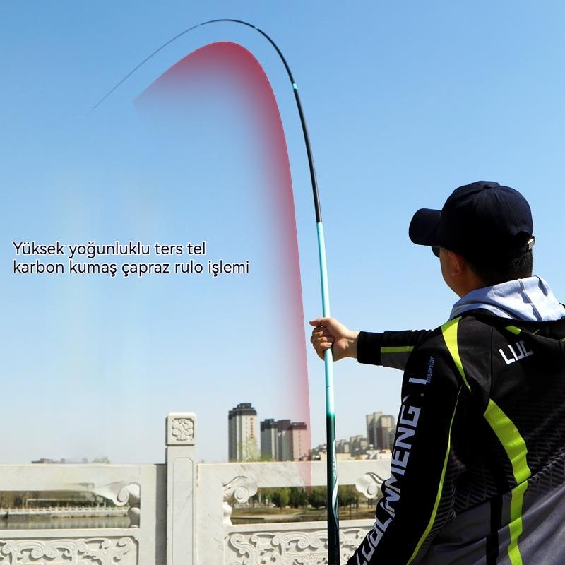 Tcherchi Karbon Olta Kamışı 5H28 Road Fishing Ayarlanabilir, Ultra Hafif ve Sert Uzun Balık Oltası