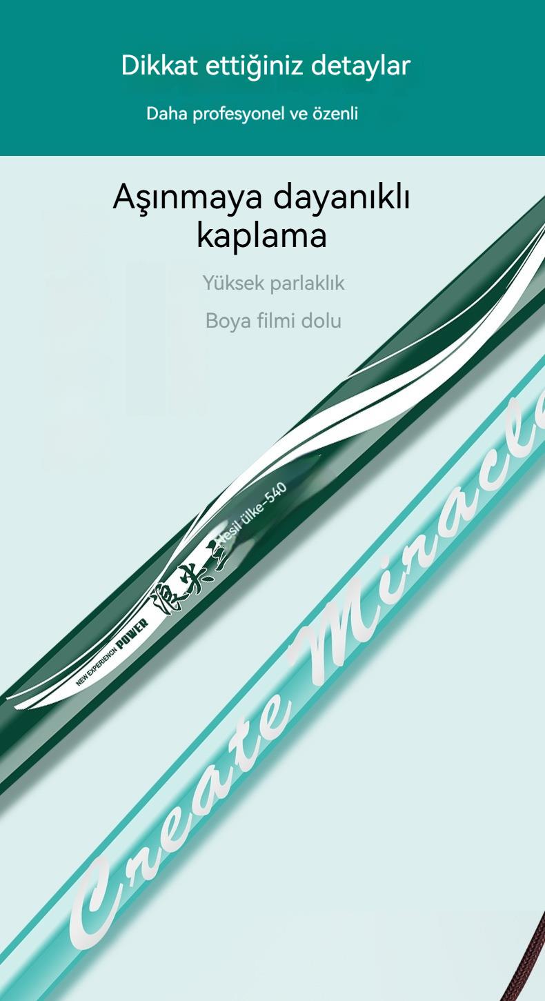 Tcherchi Karbon Olta Kamışı 8H19 Road Fishing Ayarlanabilir, Ultra Hafif ve Sert Uzun Balık Oltası