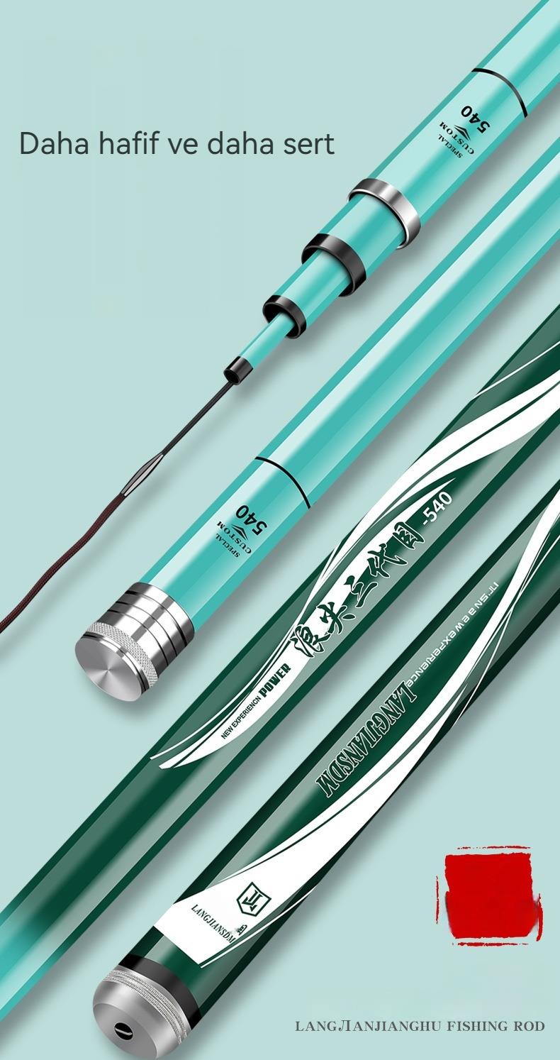 Tcherchi Karbon Olta Kamışı 8H19 Road Fishing Ayarlanabilir, Ultra Hafif ve Sert Uzun Balık Oltası