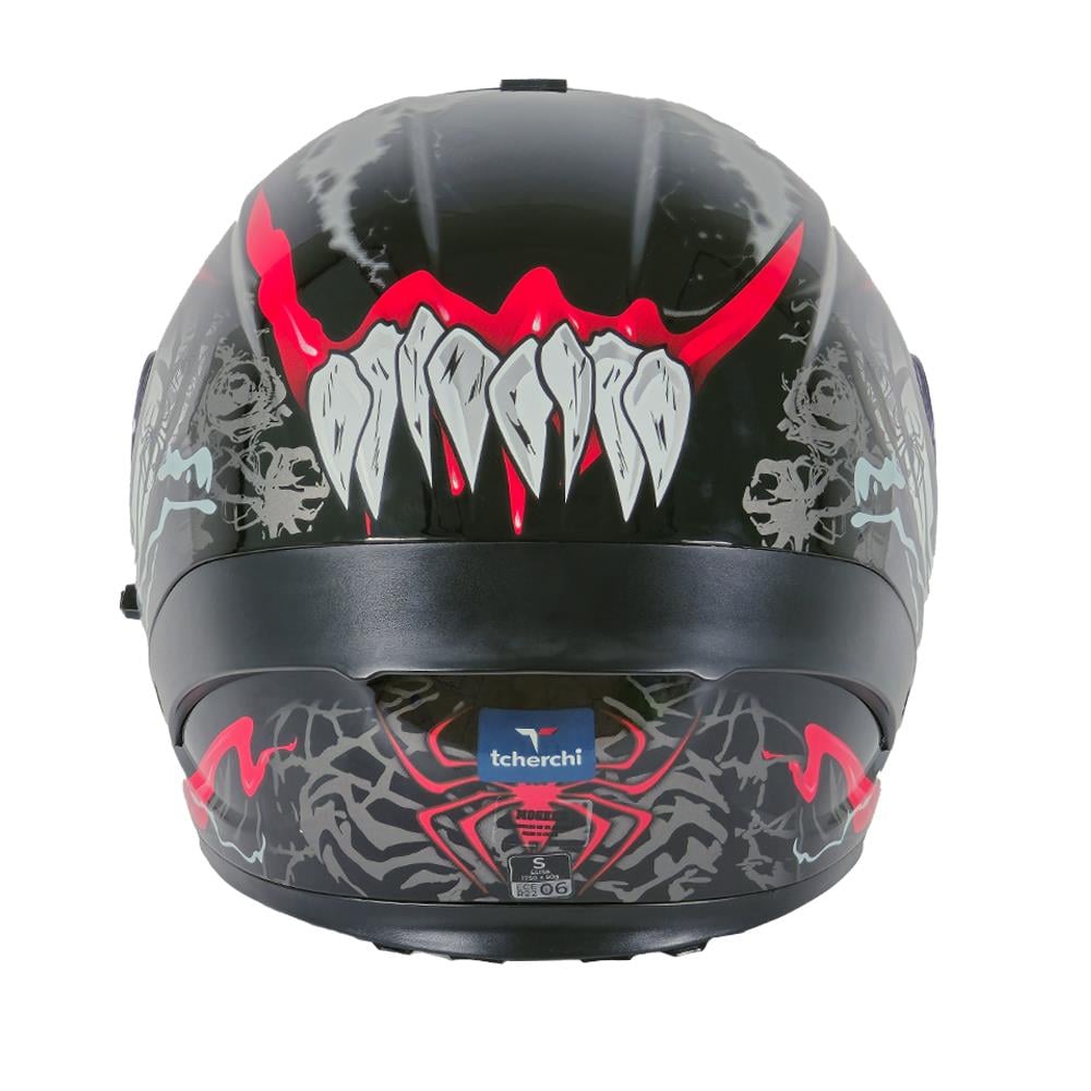 Tcherchi Kronos Serisi Çeneden Açılabilir Motor Kaskı (ECE 22.06) (SİYAH VİZÖR DAHİL)