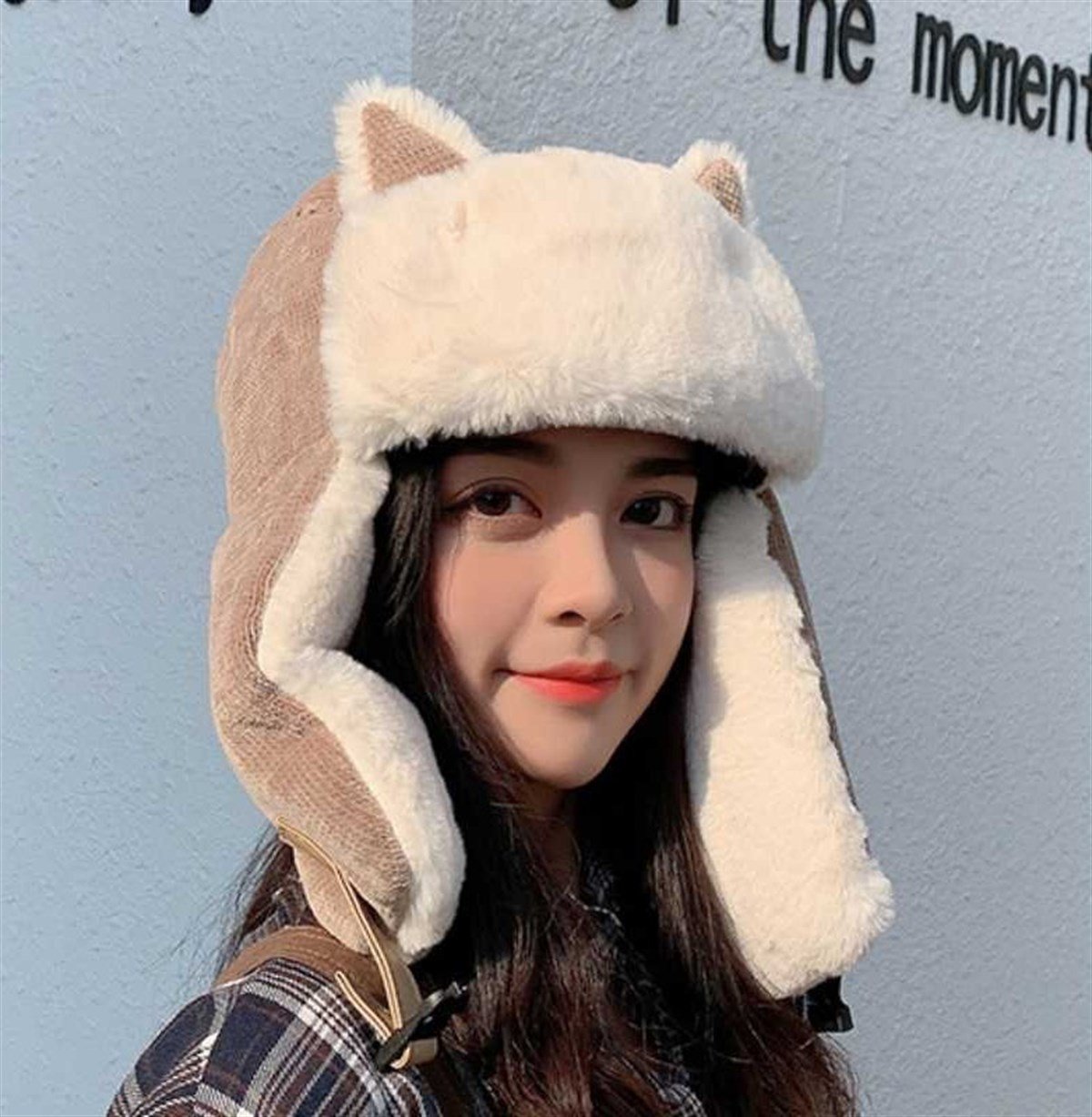 Tcherchi Kürklü Kedi Kulaklı Şapka