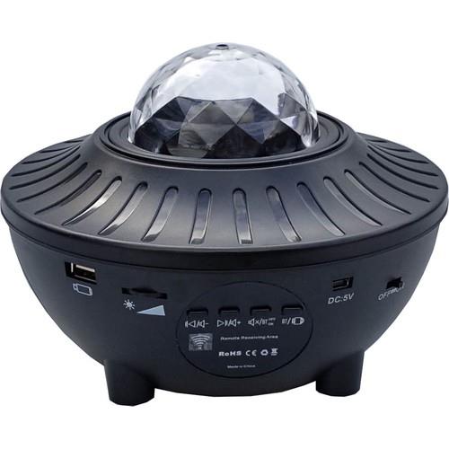 Tcherchi LED Işıklı Uzaktan Kumandalı Yıldızlı Projektör - Siyah 