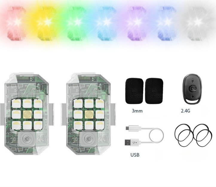 Tcherchi LED Pilot Işıkları Modifiye Araba Renkli Dekoratif Uyarı Işıkları