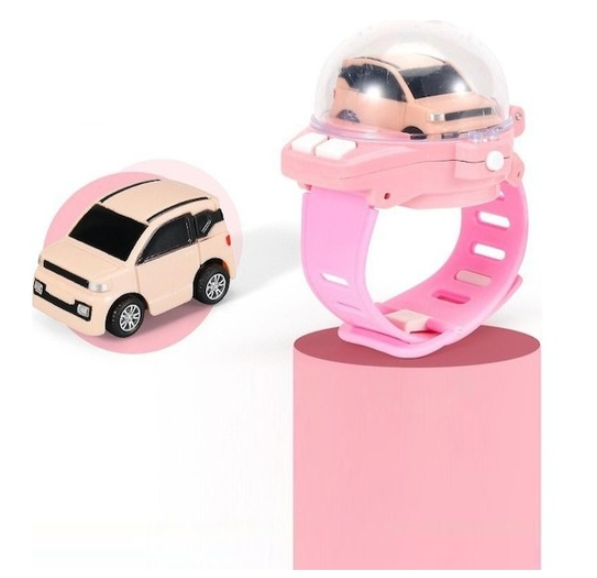 Tcherchi Mini 2.4ghz Uzaktan Kumandalı Kol Saati Şeklinde Yarış Arabası, USB Şarj Edilebilir Mini RC Car