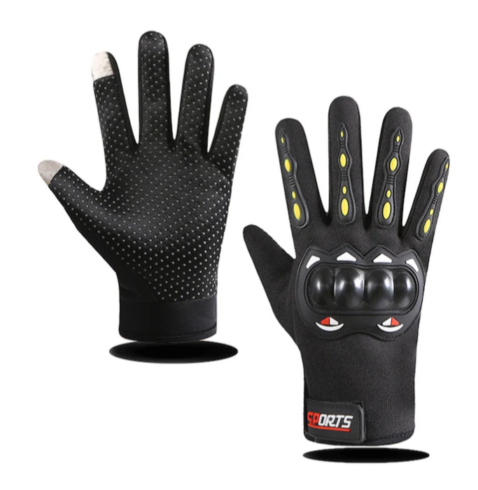 Tcherchi Motosiklet Eldiveni Siyah