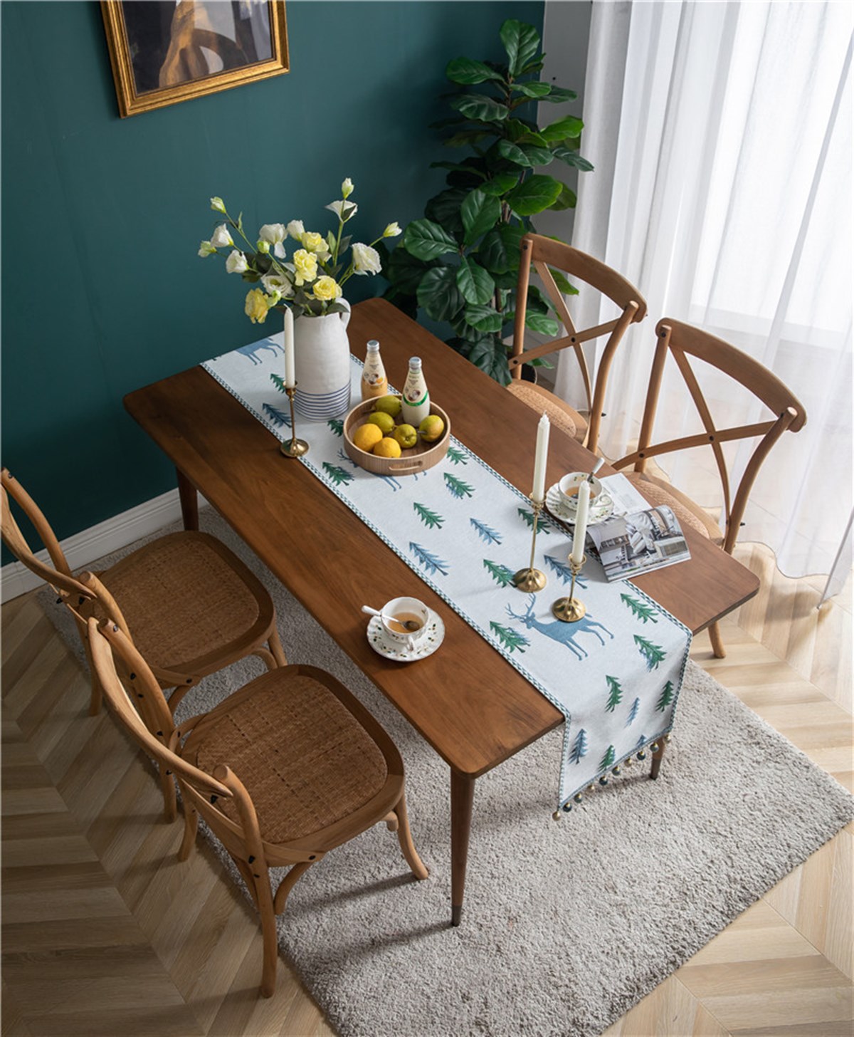 Tcherchi Noel Dekorasyonu masa koşucu