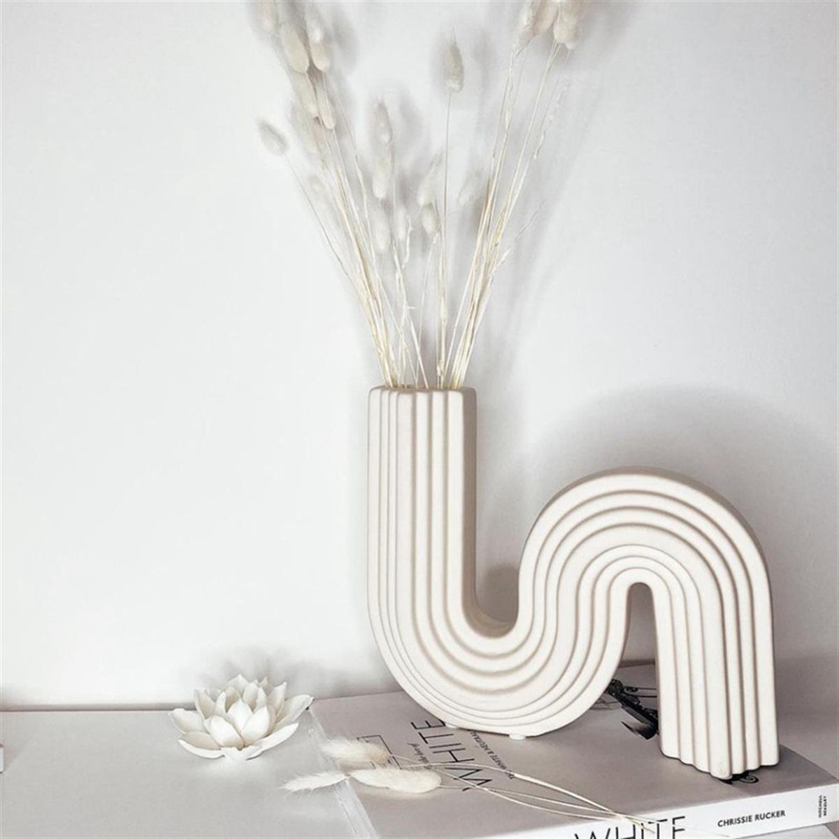 Tcherchi Nordic Ins Style Geometrik Sanat Seramik Vazo