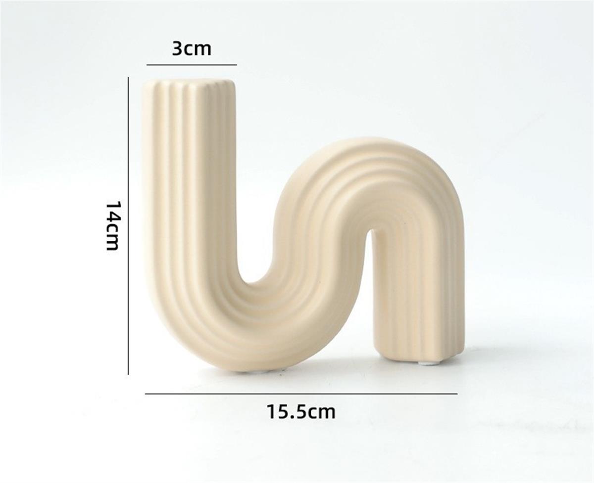 Tcherchi Nordic Ins Style Geometrik Sanat Seramik Vazo