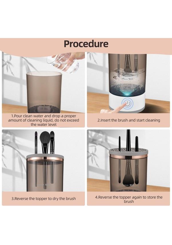 Tcherchi Otomatik Dönen Elektrikli Makyaj Fırçası Temizleyici