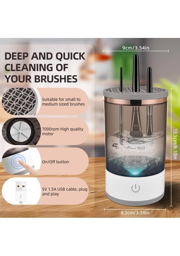 Tcherchi Otomatik Dönen Elektrikli Makyaj Fırçası Temizleyici