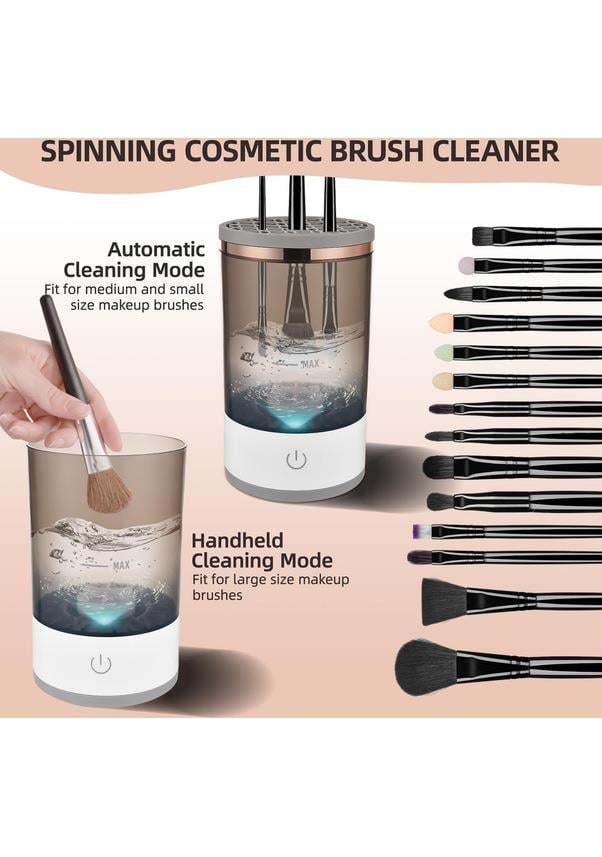 Tcherchi Otomatik Dönen Elektrikli Makyaj Fırçası Temizleyici