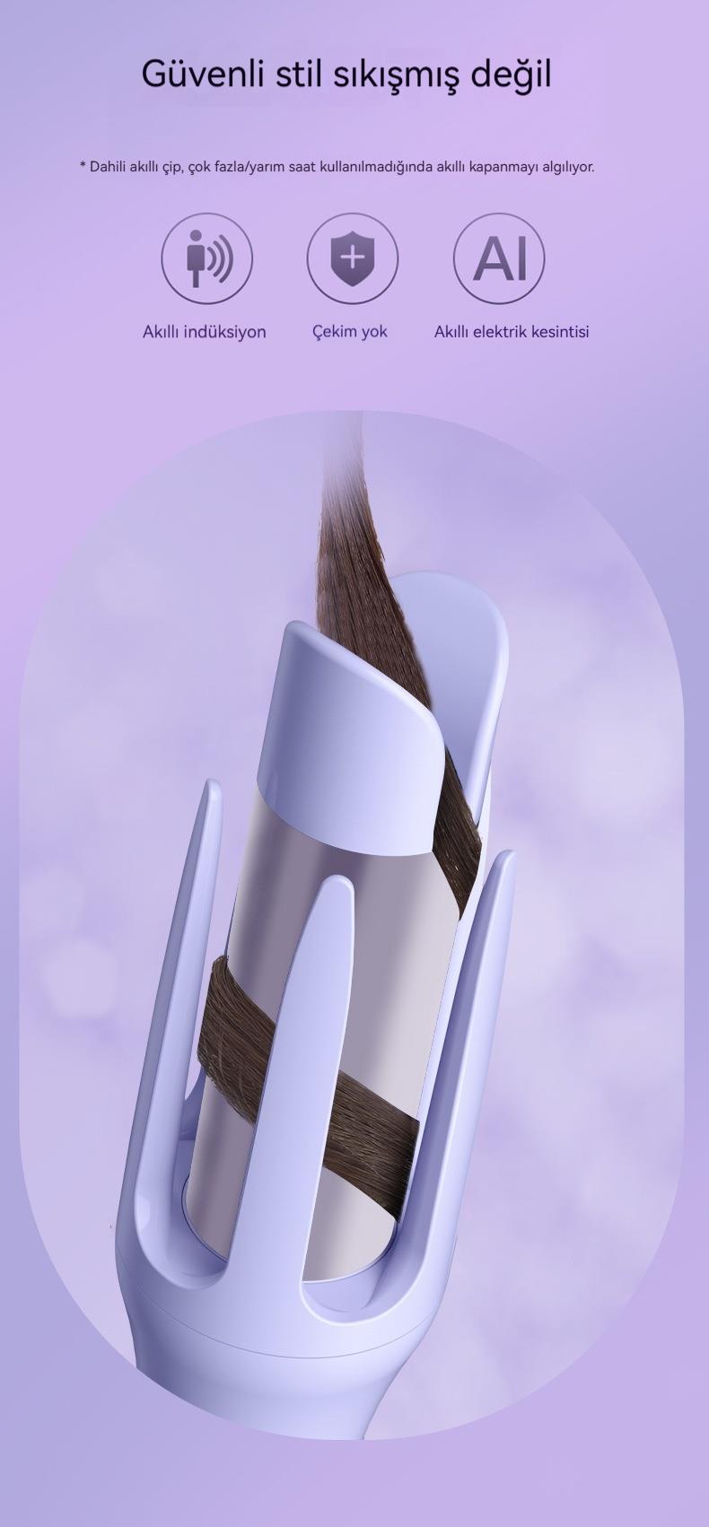 Tcherchi Otomatik Kavrama Bukle Makinesi, Elektrikli Saç Şekillendirme Bukle Makinesi 