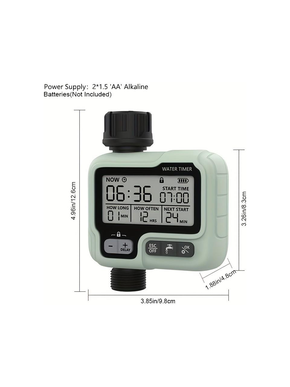 Tcherchi Otomatik Su Saati Bahçe Dijital Sulama Makinesi Akıllı Sulama Saati Dış Mekan Kullanımı