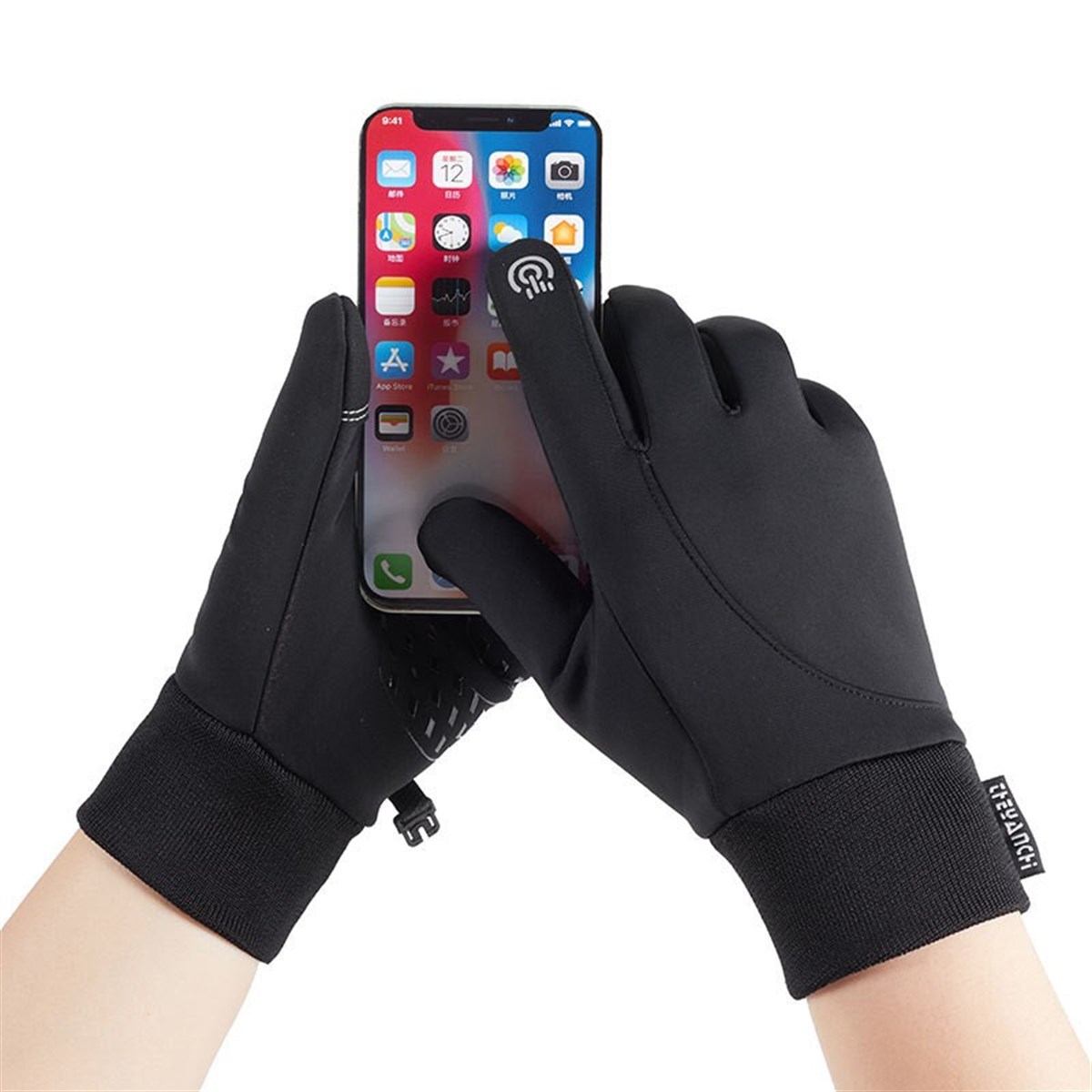 Tcherchi Q802 Su Ve Rüzgar Geçirmez Kaymaz Spor Eldiven