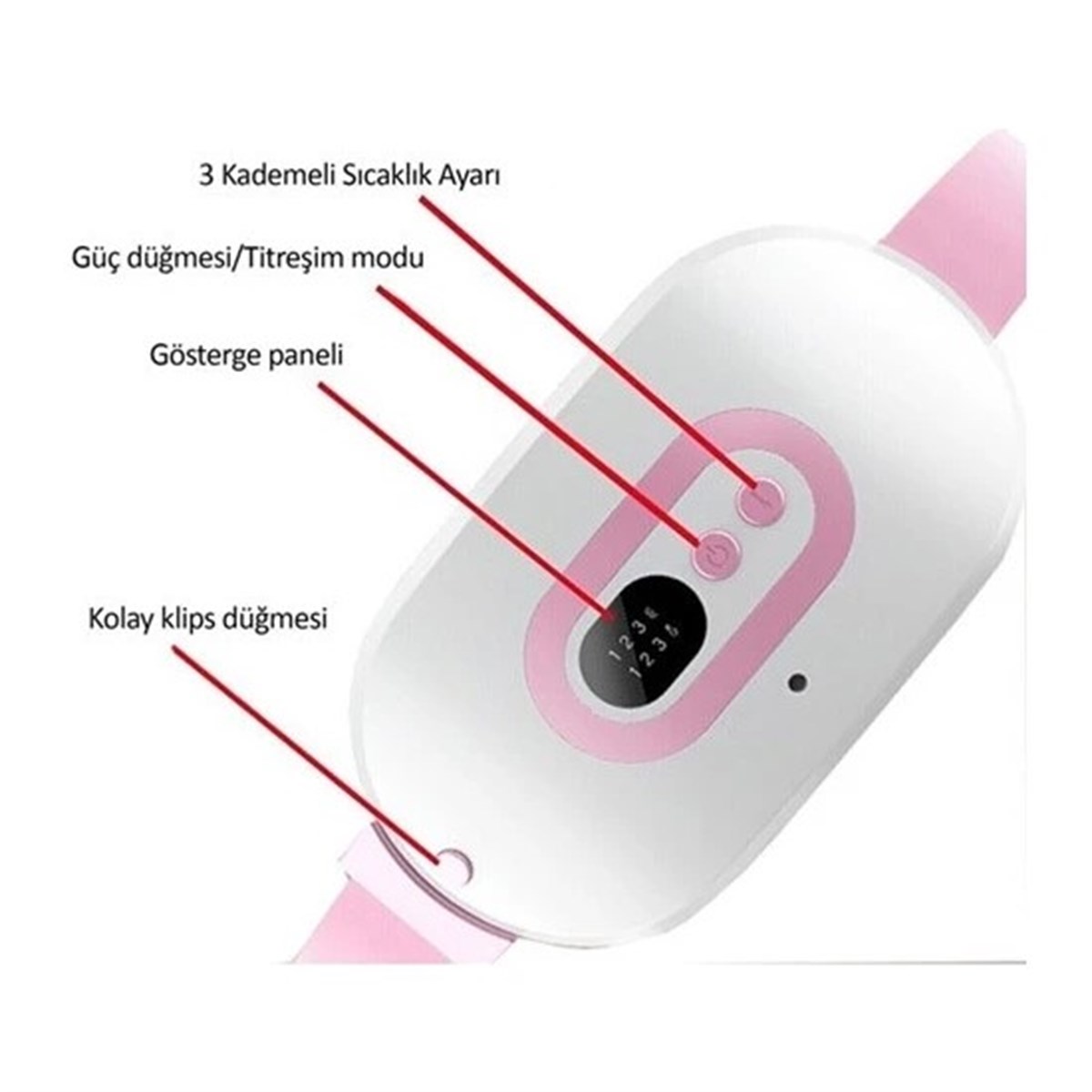 Tcherchi Regli Ağrısı İçin Titreşimli Isı Veren Özel Gün Kemeri