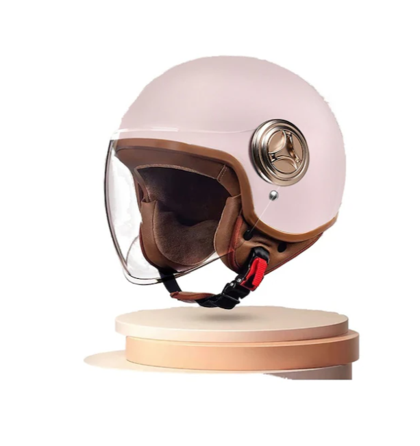 Tcherchi Retro Tasarım Sertifikalı Motosiklet Kaskı Standart