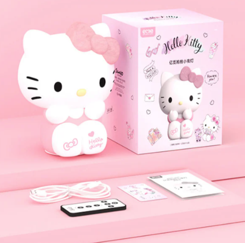 Tcherchi Sanrio Hello Kitty Küçük Gece Lambası, Silikon Lamba