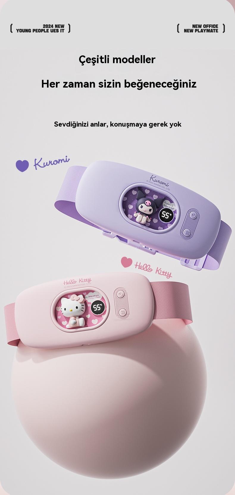 Tcherchi Sanrio Hello Kitty / Kuromi Adet Sancısı Ağrısı Masaj Kemeri