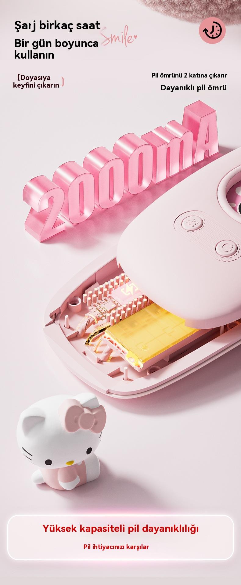 Tcherchi Sanrio Hello Kitty / Kuromi Adet Sancısı Ağrısı Masaj Kemeri